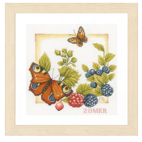 Lanarte Borduurpakket telpatroon Zomer  ca. 25 x 25 cm