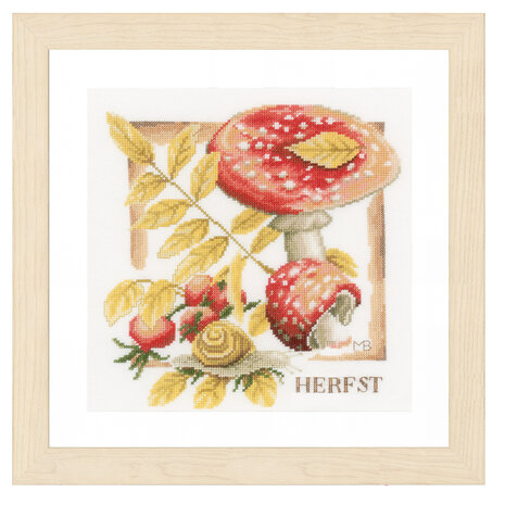 Lanarte Borduurpakket telpatroon Herfst  ca. 25 x 25 cm