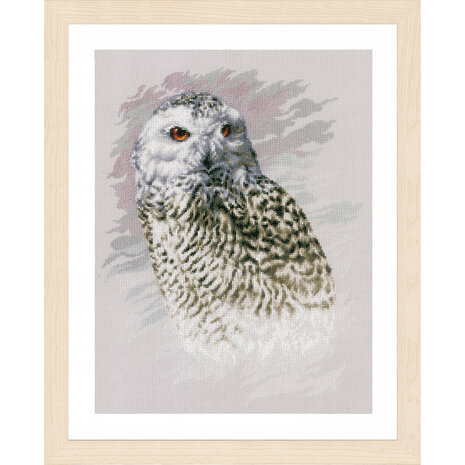 Lanarte Borduurpakket telpatroon Snowy Owl ca. 29 x 38 cm