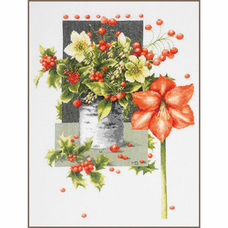 Lanarte Telpakket kit Holly Jolly Amaryllis