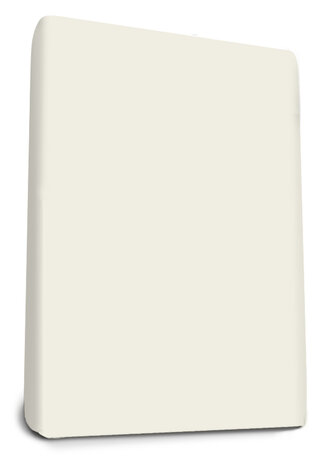 Carese - Dubbel Jersey Hoeslaken - Cr&egrave;me - 80/90 x 200/210 cm