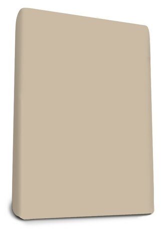 Carese - Enkel Jersey hoeslaken - Sand - 80/90 x 200/220 cm 