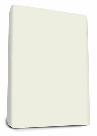 Jersey Pillingvrij Hoeslaken Deluxe 140/160 x 200/220 cm Cr&egrave;me