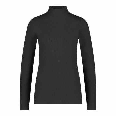 ten Cate Dames Thermoshirt Col Longsleeve - Zwart