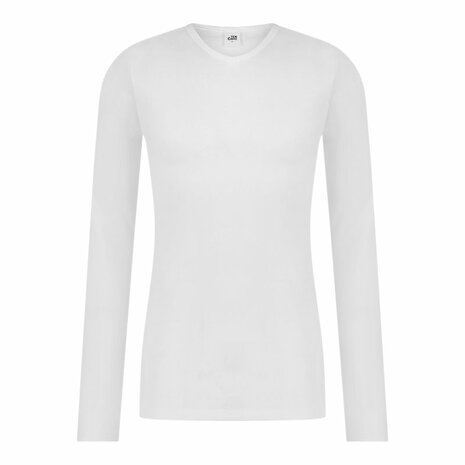 ten Cate Heren Thermoshirt V-Hals Lange Mouw - Snow White