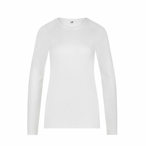 ten Cate Dames Thermo Rib Shirt - Snow White