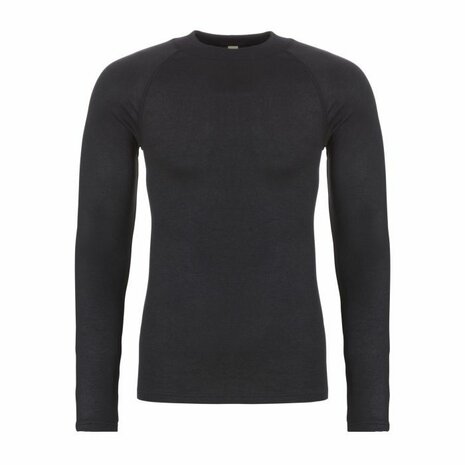 ten Cate Heren Thermo Shirt Lange Mouw - Zwart