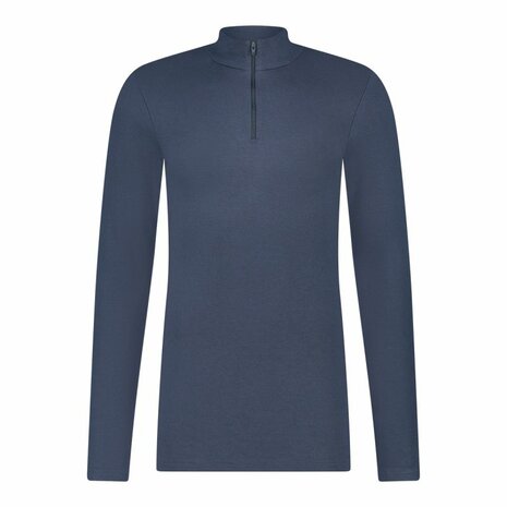 ten Cate Heren Thermo Shirt hoge hals met Rits - Navy