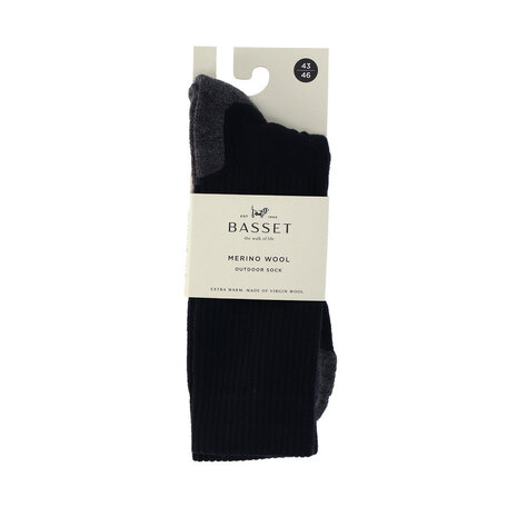 1-paar Basset Unisex Socks Merino Outdoor - Marine