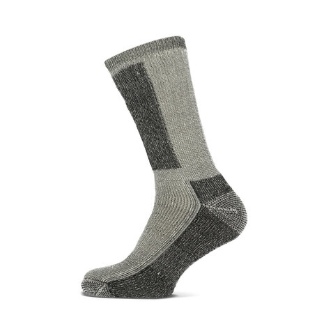 1-paar Basset Unisex Socks Merino Thermo - Off White Black