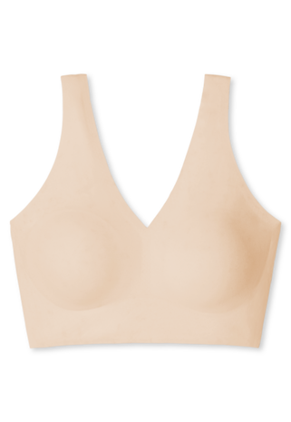 Schiesser Invisible Soft Bustier brede band met pads - Sand  