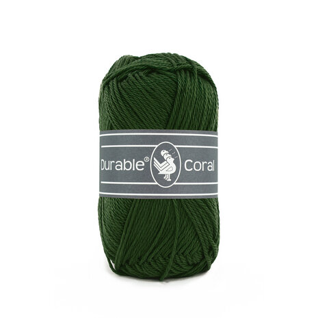 Durable Coral Katoen 50 gram - 2150 - Forest green