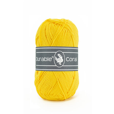 Durable Coral Katoen 50 gram - 2180 - Bright yellow