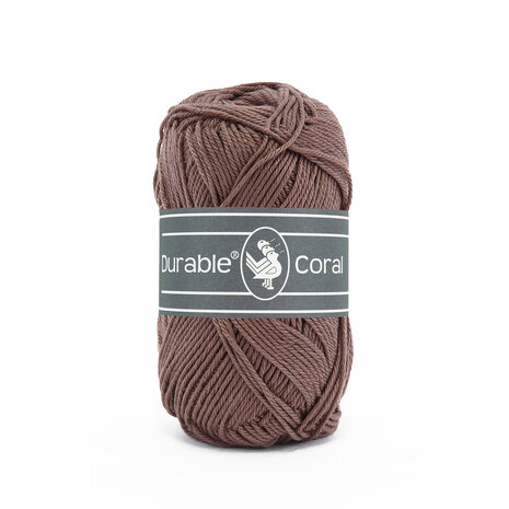 Durable Coral Katoen 50 gram - 2229 - Chocolate