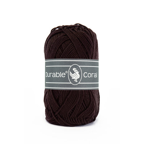 Durable Coral Katoen 50 gram - 2230 - Dark brown