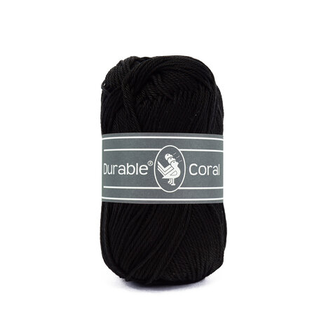 Durable Coral Katoen 50 gram - 325 - Black