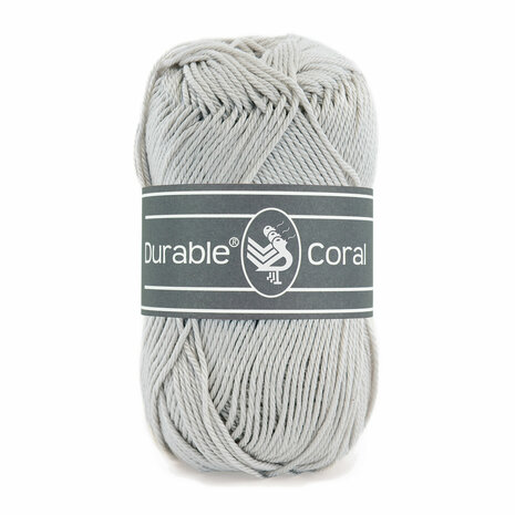 Durable Coral Katoen 50 gram - 2228 - Silver grey