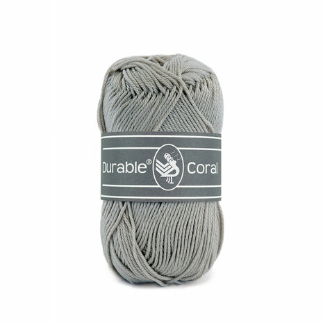 Durable Coral Katoen 50 gram - 2233 - Mouse grey