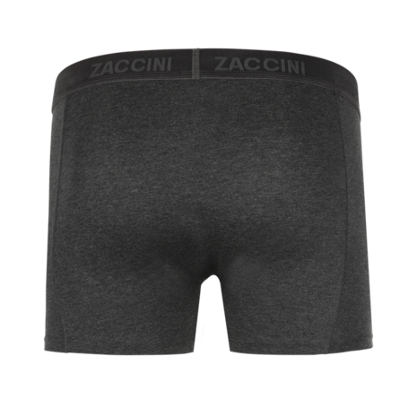 Zaccini Heren Boxershort Dark Grey Tonal Band