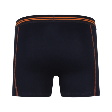 Zaccini Heren Boxershort Navy Orange Contrast Band