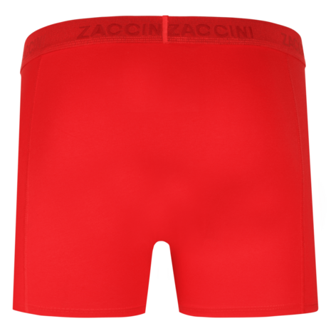 Zaccini Heren Boxershort Red Tonal Band