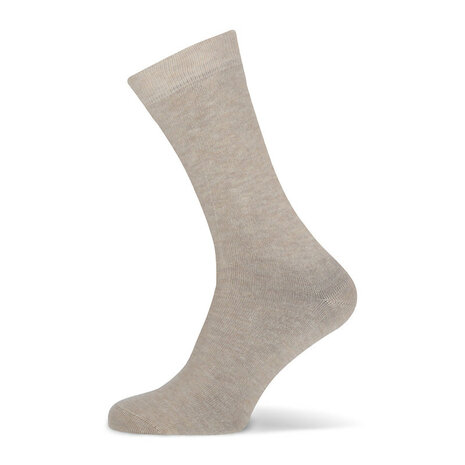 Basset Dames en Heren Bamboo sokken beige-2 pack