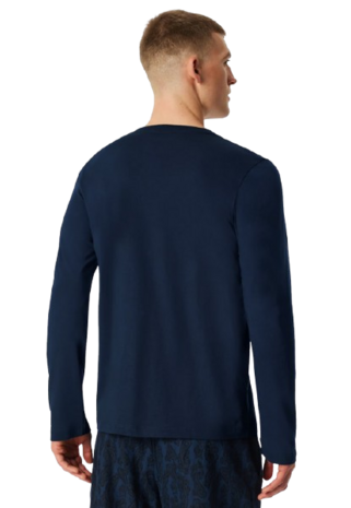 Shirt lange mouwen Schiesser donkerbl.