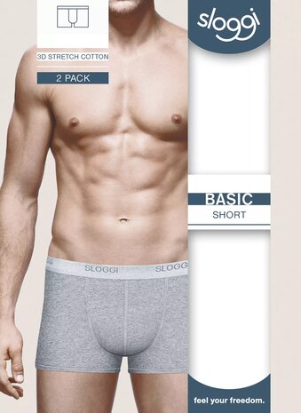Sloggi men Basic Short 2 pack