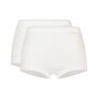 Ten Cate Dames Basic Short Katoen 2-Pack - Wit
