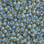 Boheemse rocailles Ø 2,5 mm blauw-groen transparant