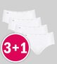 Sloggi Dames Basic+ Midi Wit 4-pack