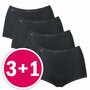 Sloggi Dames Basic+ Maxi Zwart 4-pack