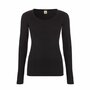 ten Cate Dames Thermo T-Shirt Lange mouw met kant - Zwart