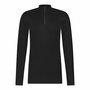 ten Cate Heren Thermo Shirt hoge hals met Rits - Zwart