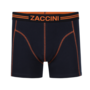 Zaccini Heren Boxershort Navy Orange Contrast Band