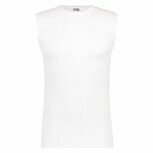 Beeren M3000 Heren Mouwloos Shirt Extra Lang Wit Beeren M3000 Heren Mouwloos Shirt Extra Lang Wit