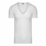Beeren Heren M3000 Diepe V-hals T-shirt Extra Lang Wit Beeren Heren M3000 Diepe V-hals T-shirt Extra Lang Wit