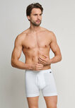 Schiesser Heren Short Met Gulp Wit - Cotton Feinripp Schiesser Heren Short Met Gulp Wit - Cotton Feinripp