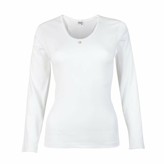 Beeren Dames M3000 Shirt Lange Mouw Wit