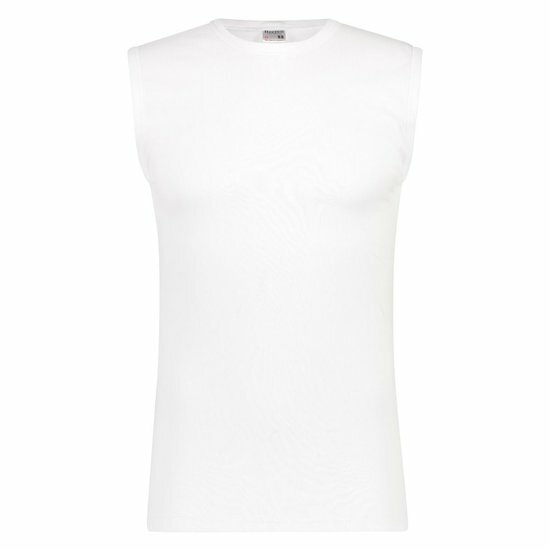 Beeren M3000 Heren Mouwloos Shirt Extra Lang Wit
