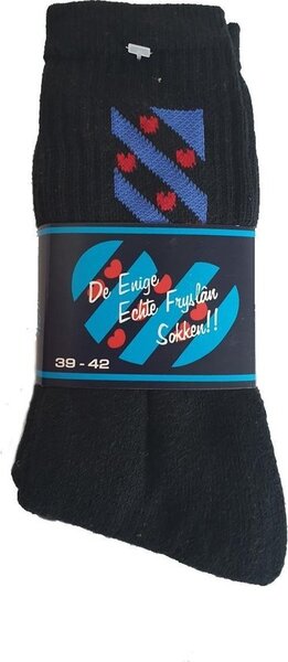 Sportsokken Fryslân Zwart 3-pack