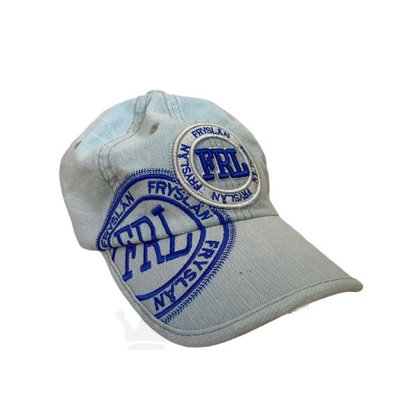 Cap Fryslân - Licht Denim met Blauw