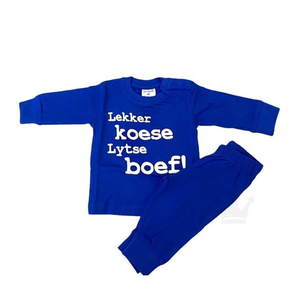 Babypyjama Blauw met Friese tekst