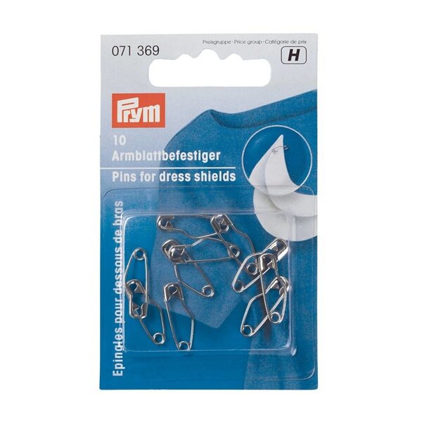 Veiligheidsspelden voor sous-bras - zilverkleurig 19 mm