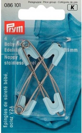 Prym Veiligheidsspelden baby blauw 4 stuks