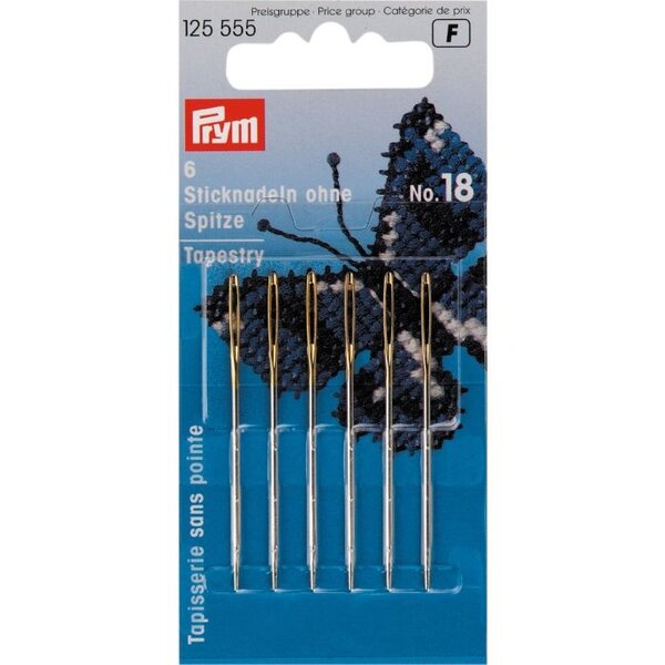 Prym Borduurnaalden Zonder Punt no18-6 stuks