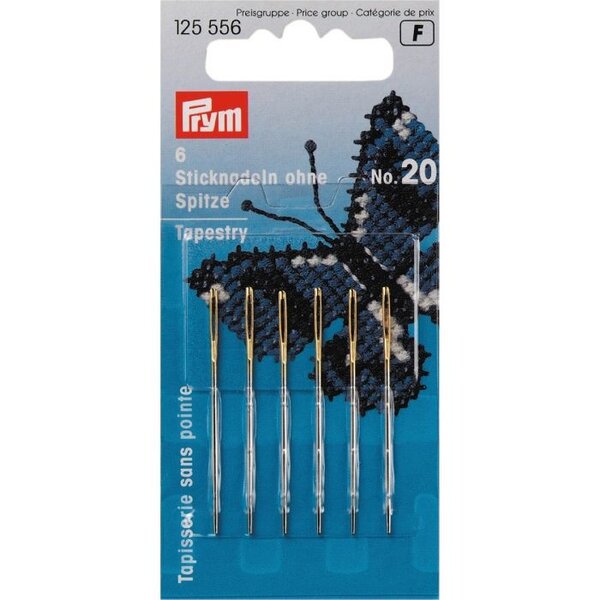 Prym Borduurnaalden Zonder Punt no20-6 stuks