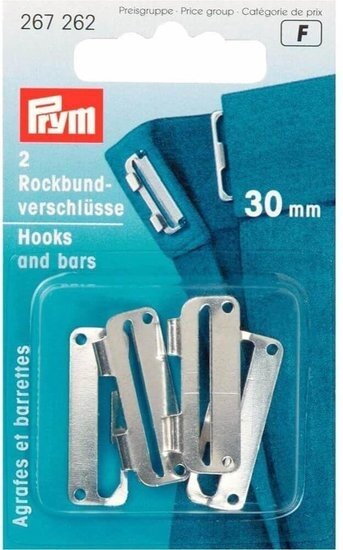 Rokhaken Staal zilverkleurig 30 mm