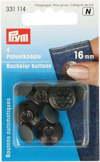 Vrijgezellenknopen sterren - 16 mm gebronsd