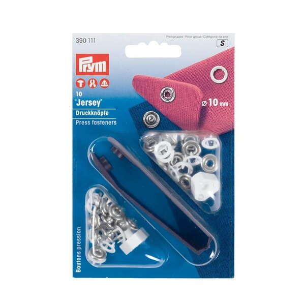 Prym  Dichte Drukknoop wit 10mm-10 stuks